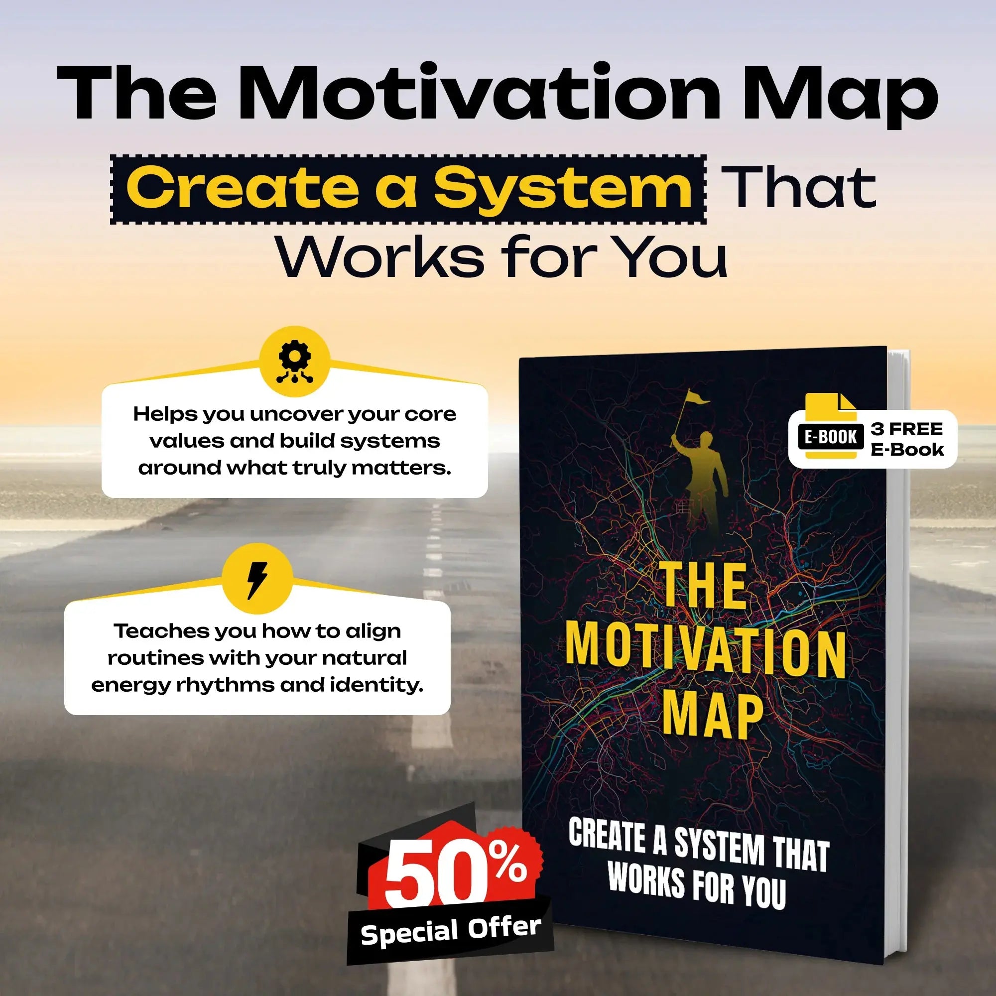 The Motivation Map (50% OFF + 3 FREE)